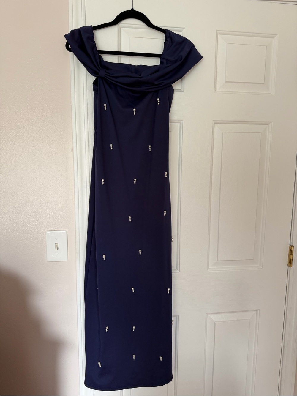 New evening dress for women color navy
